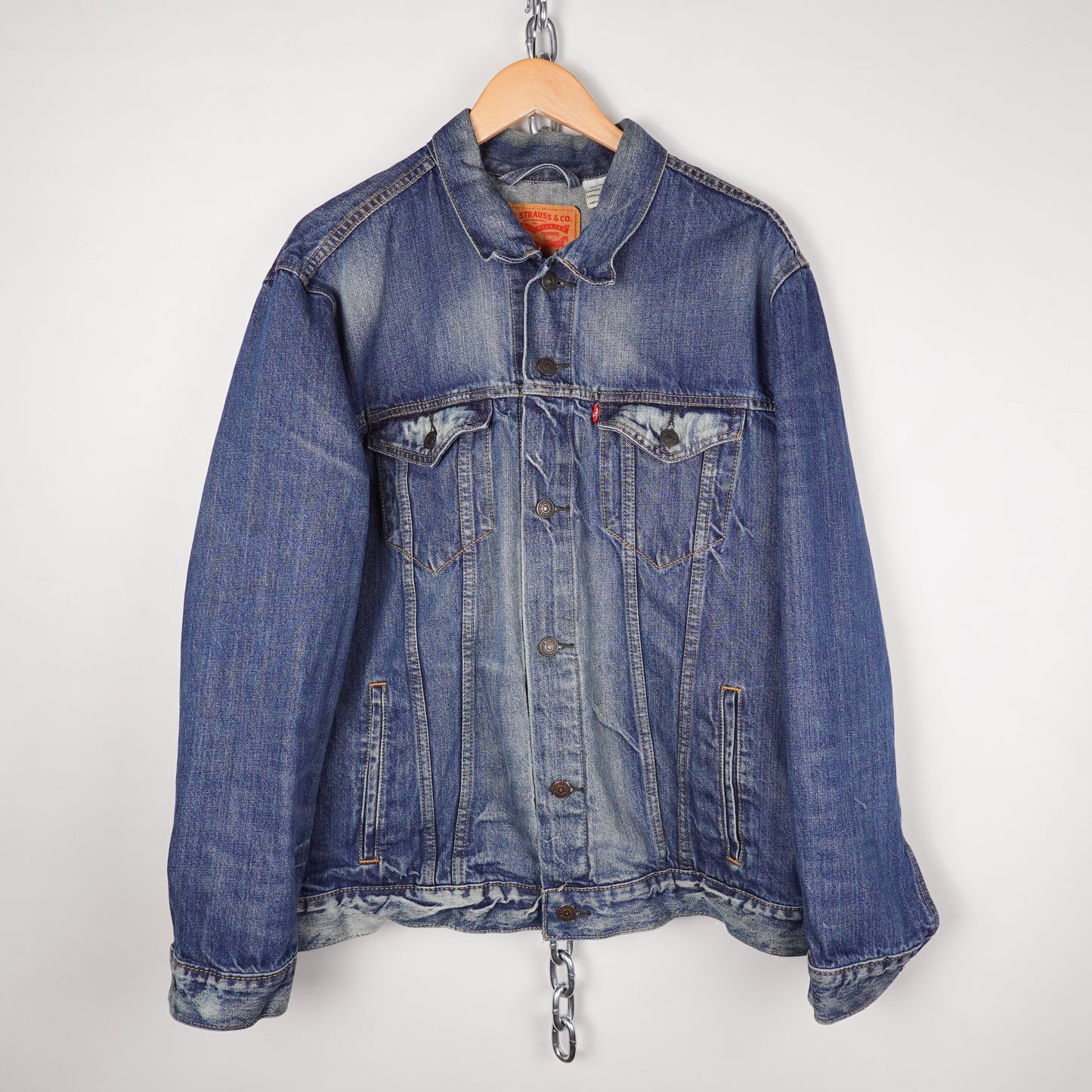 Levi's Blue Denim Jacket - Size XXL