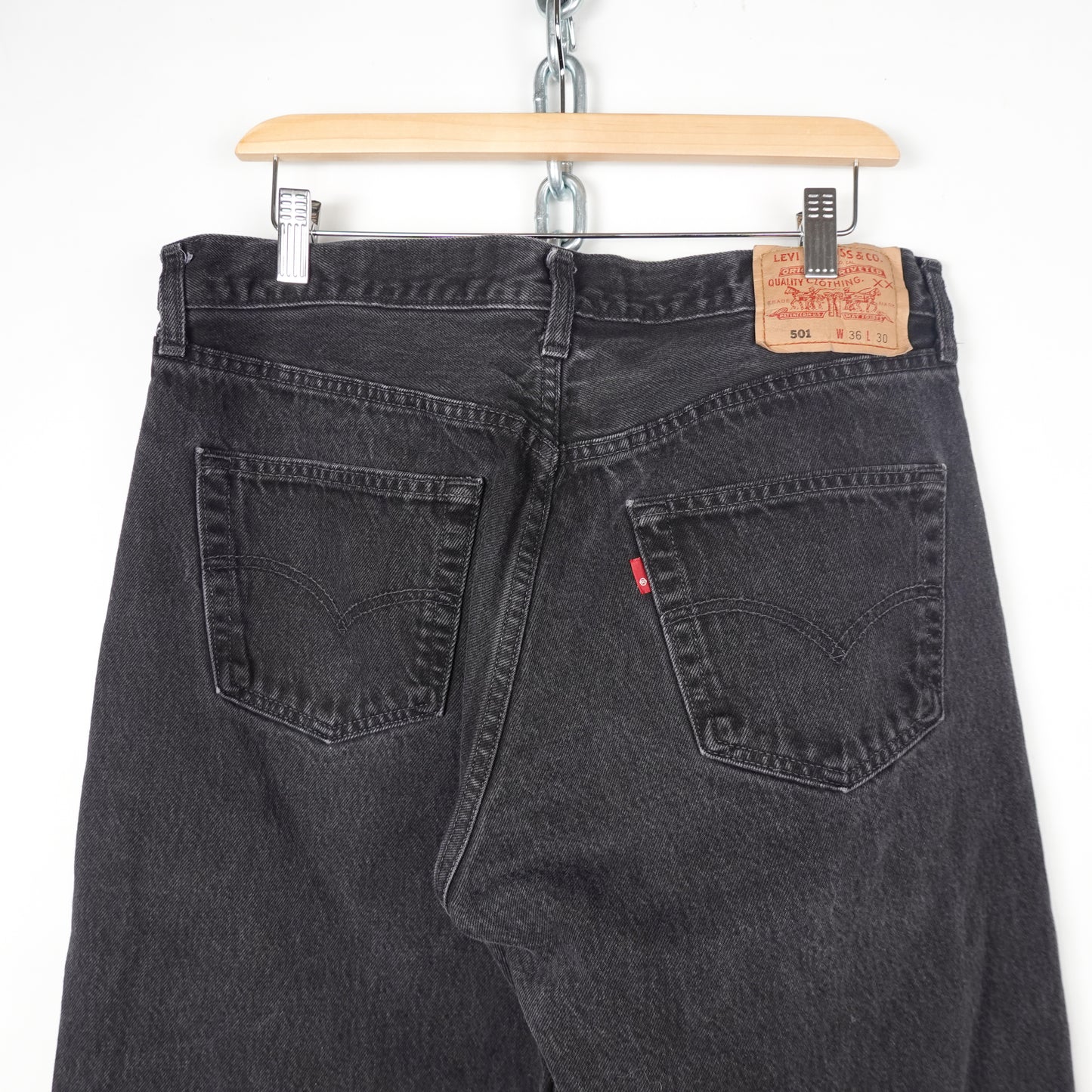 Vintage Levi's 501XX Black Denim Pants - Size 33