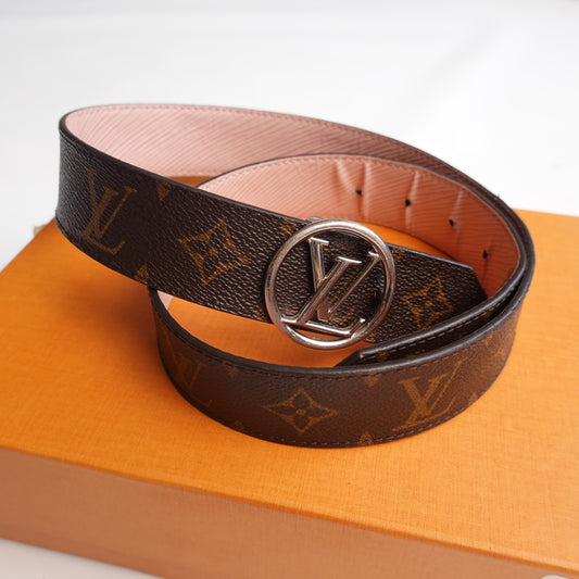 Louis Vuitton Monogram Reversible Women's Belt - Size 80cm