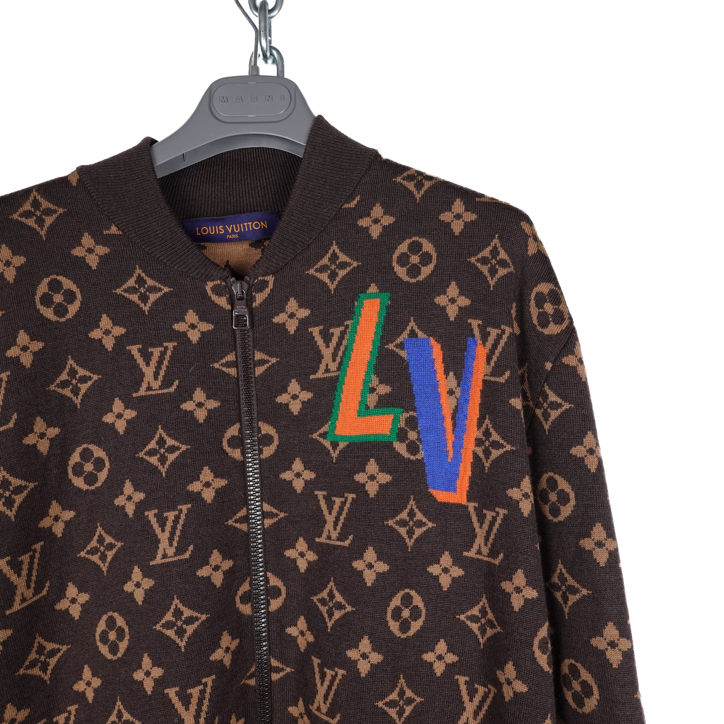 2021 Louis Vuitton x NBA Blouson Monogram Knit - Size L