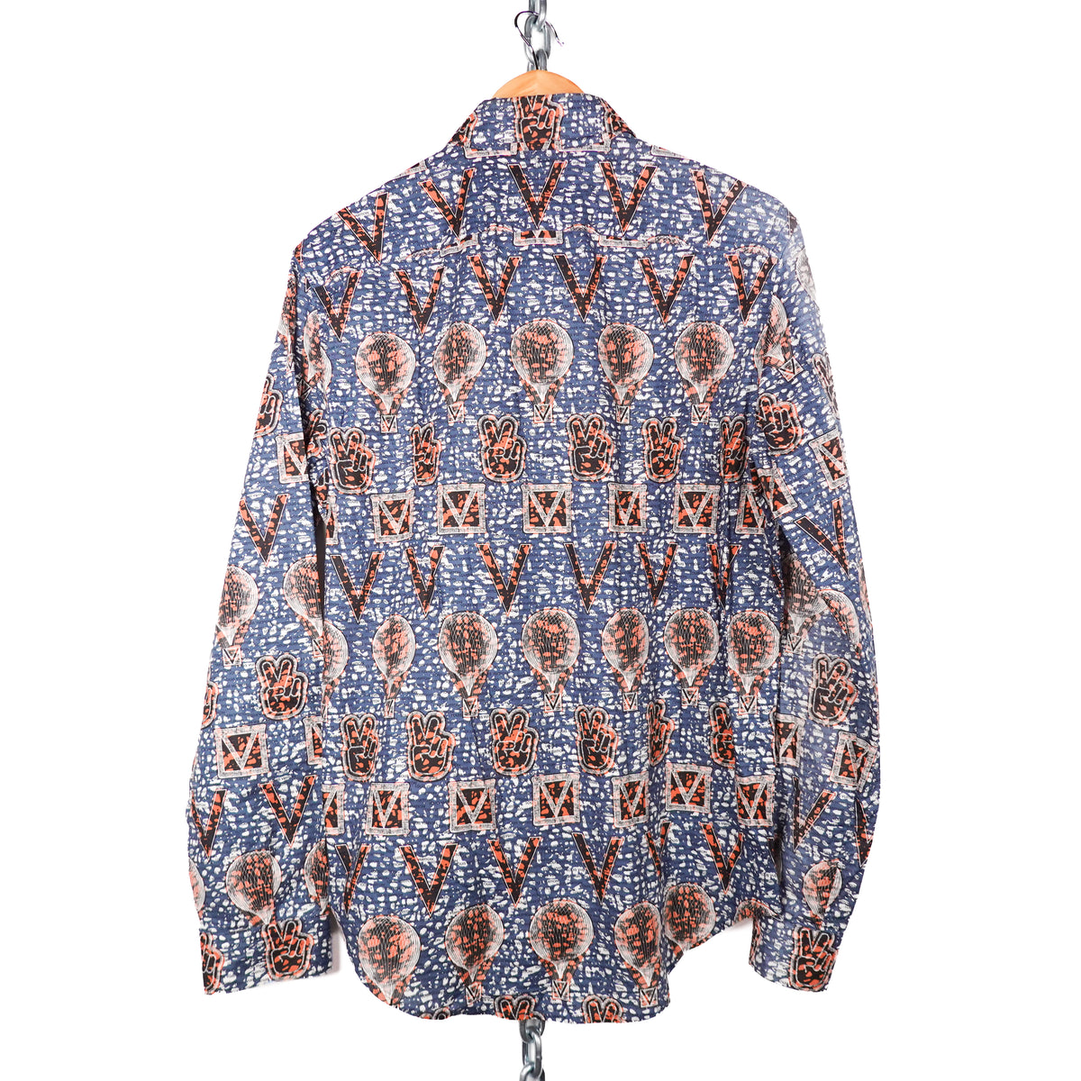 Louis Vuitton Peace & Hot Air Balloon Button Up Shirt - Size L