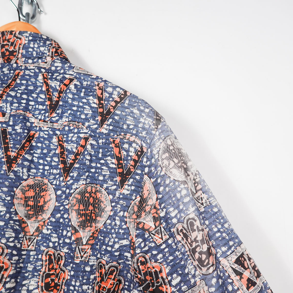 Louis Vuitton Peace & Hot Air Balloon Button Up Shirt - Size L