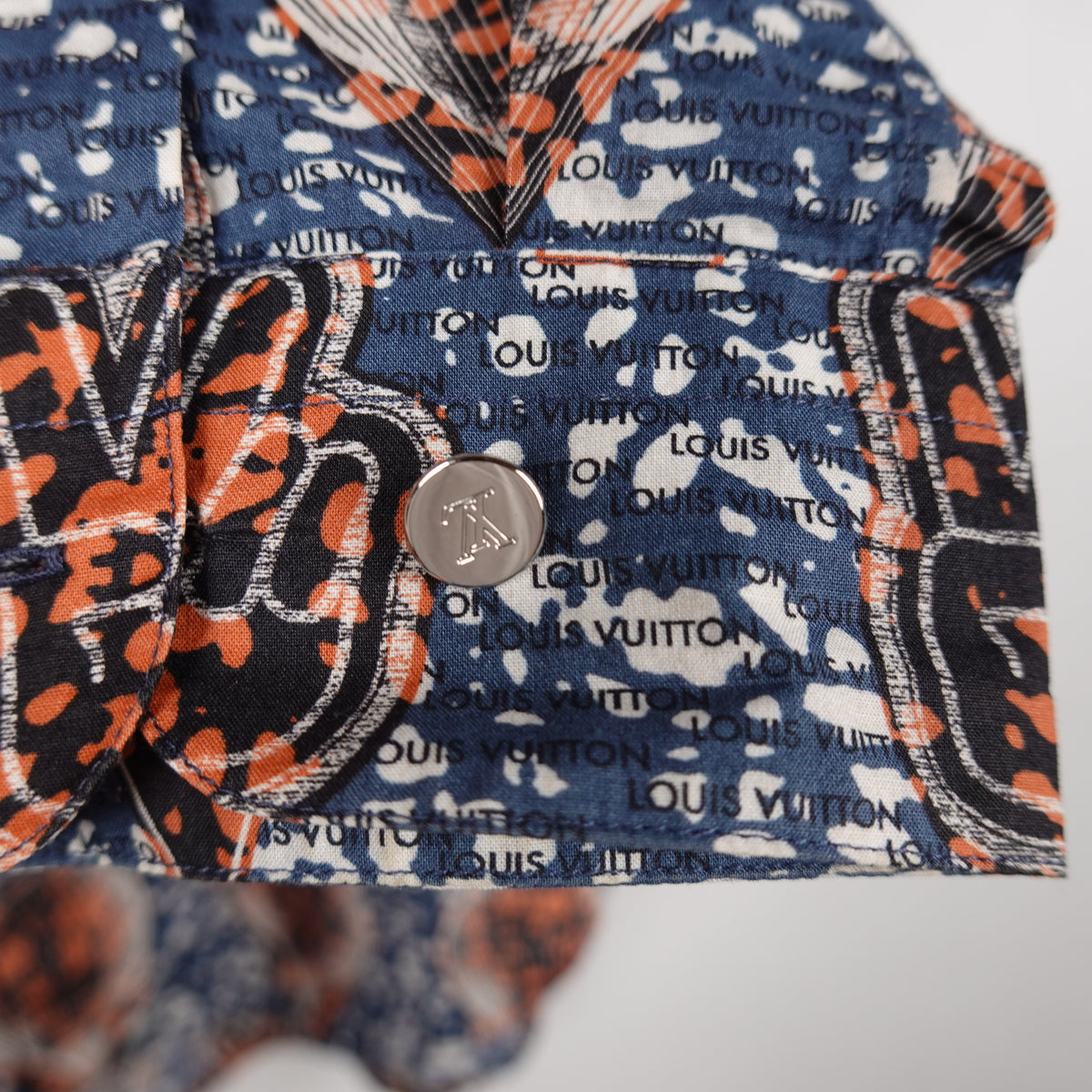 Louis Vuitton Peace & Hot Air Balloon Button Up Shirt - Size L