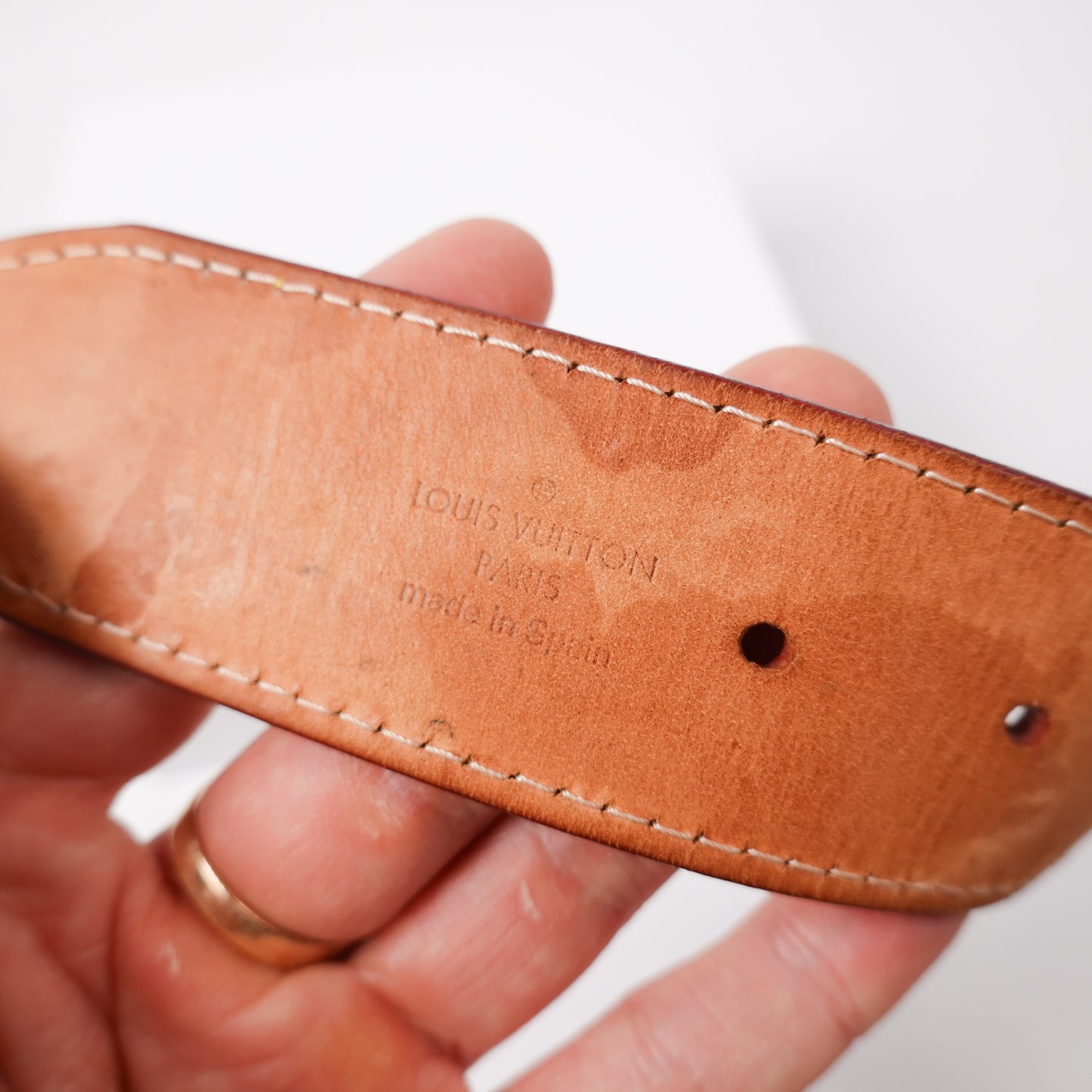 2008 Louis Vuitton Perforated Belt