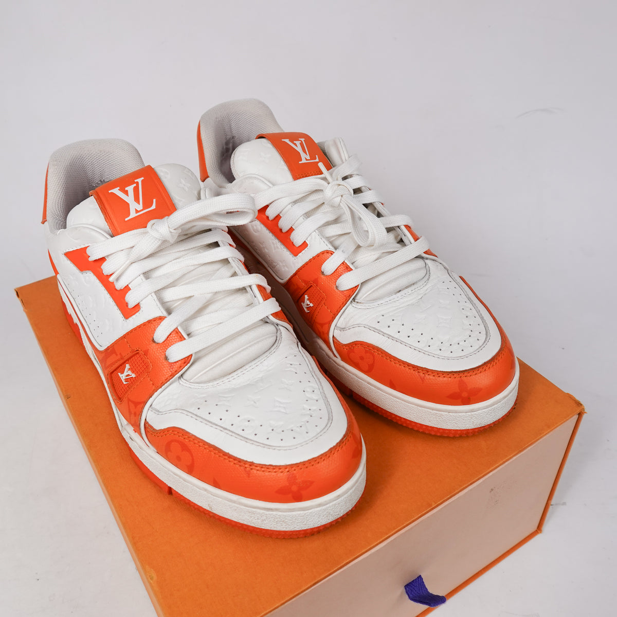 Louis Vuitton Trainer ‘Orange Monogram’ - Size 9.5