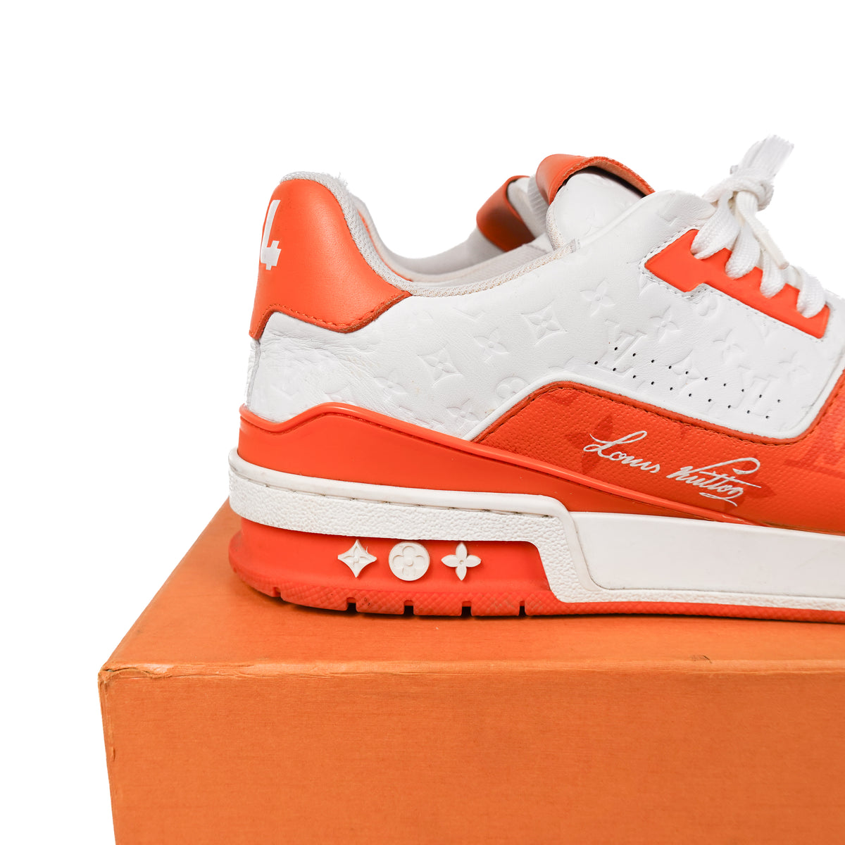 Louis Vuitton Trainer ‘Orange Monogram’ - Size 9.5