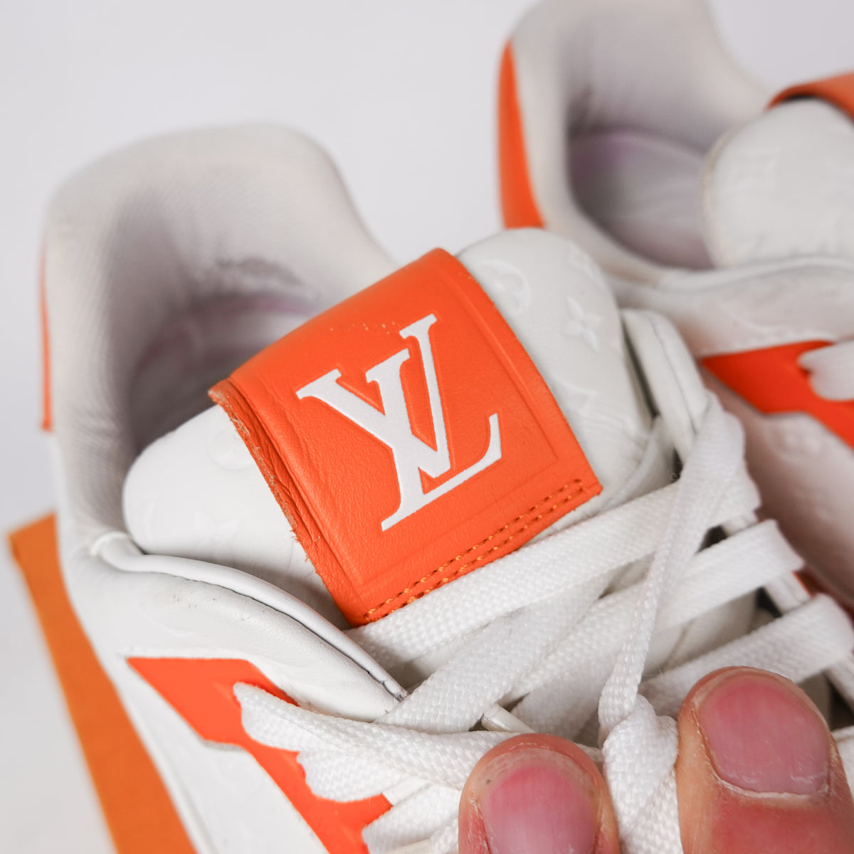 Louis Vuitton Trainer ‘Orange Monogram’ - Size 9.5