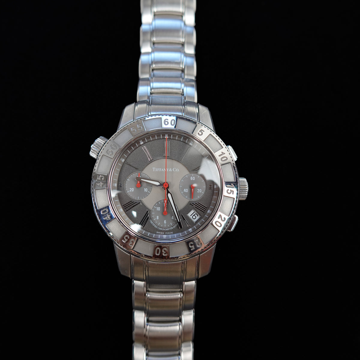 Tiffany & Co. Mark T-57 Diver Chronograph Automatic Watch With Box & Papers