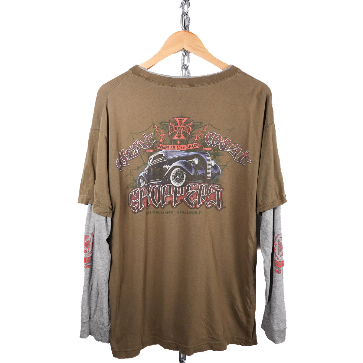 Vintage West Cost Choppers LS Layered Tee - Size L
