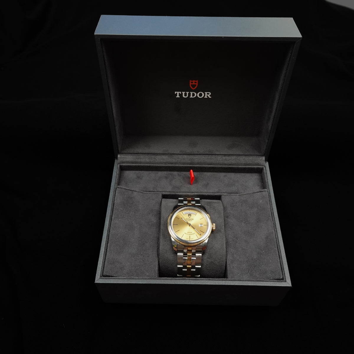 Tudor Glamour Day-Date Ref. 56003 Two-Tone Automatic Watch - Box & Card