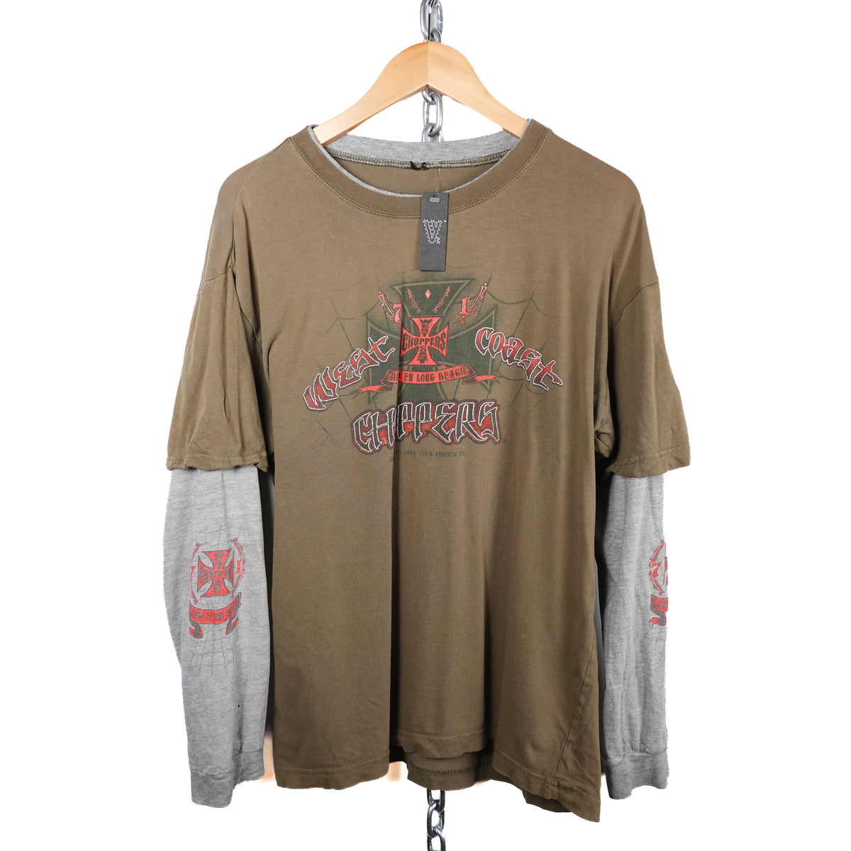 Vintage West Cost Choppers LS Layered Tee - Size L