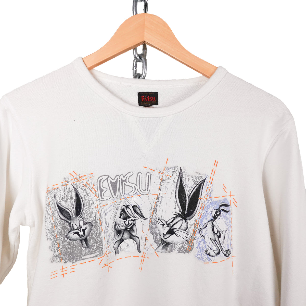 Evisu Bugs Bunny Crew - Size L
