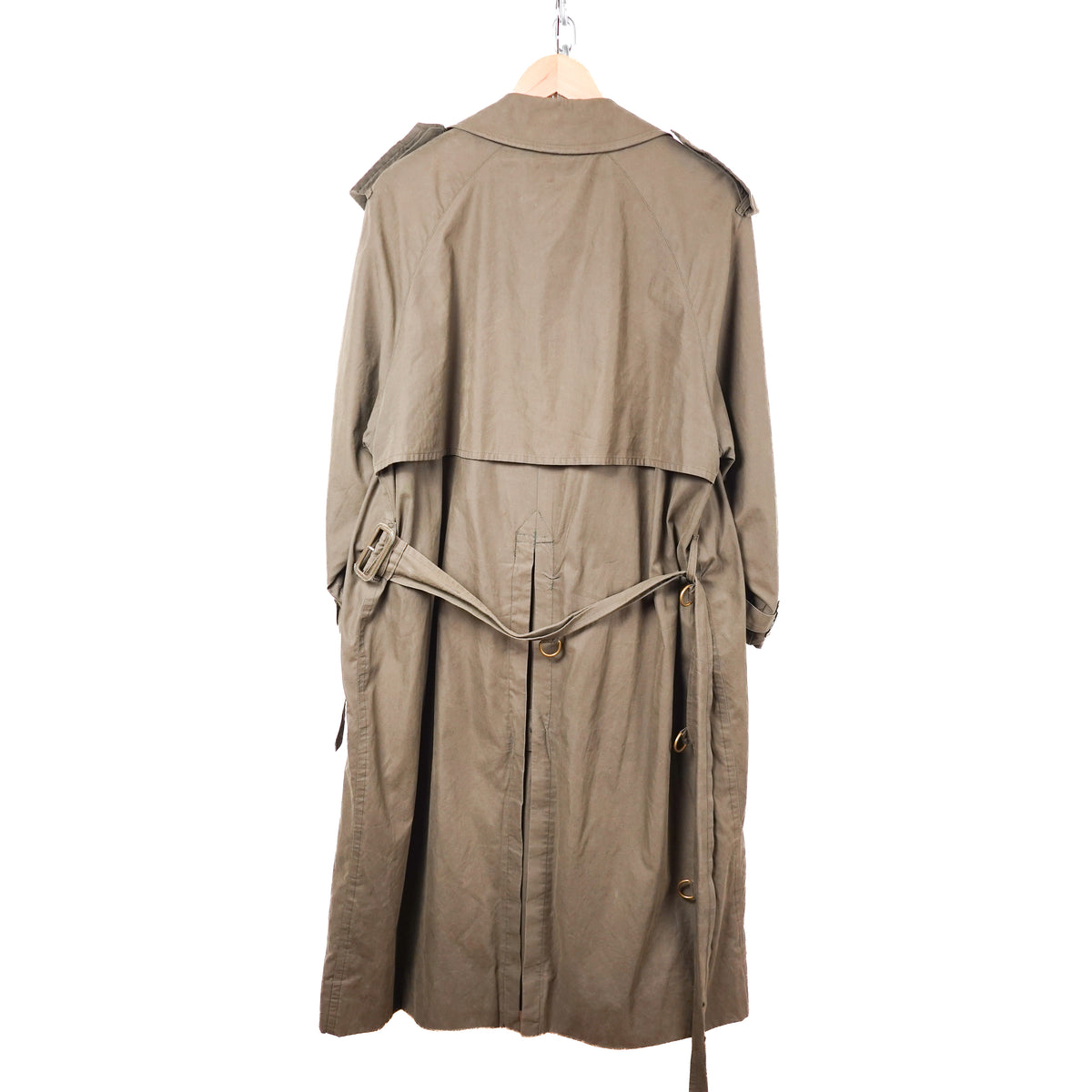 Vintage Burberry Green Trench Coat - Women’s L