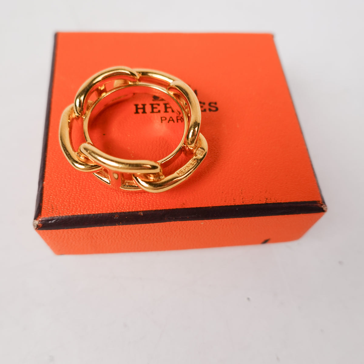 Hermes Regate Scarf Ring - Gold Plated