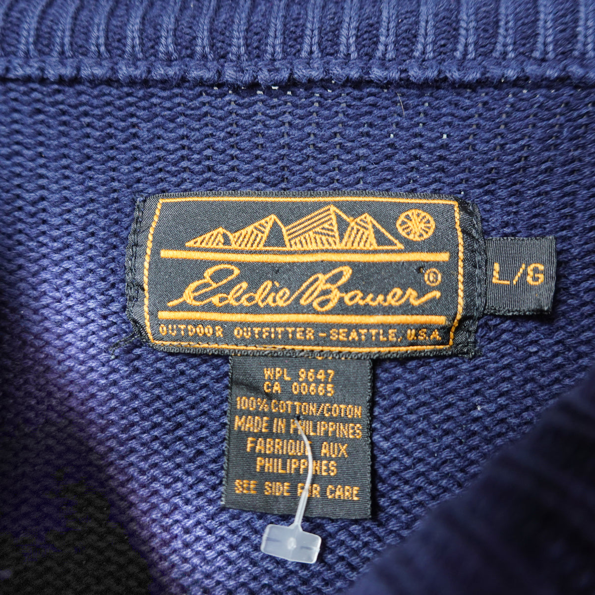 Eddie Baurer Navy Knit Sweater - Size L