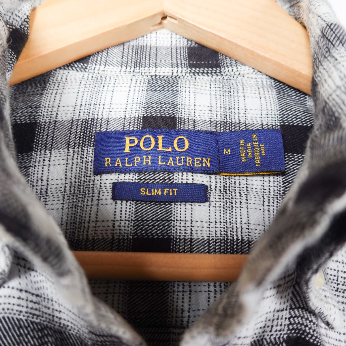 Polo RL Shadow Plaid Button up - Size M