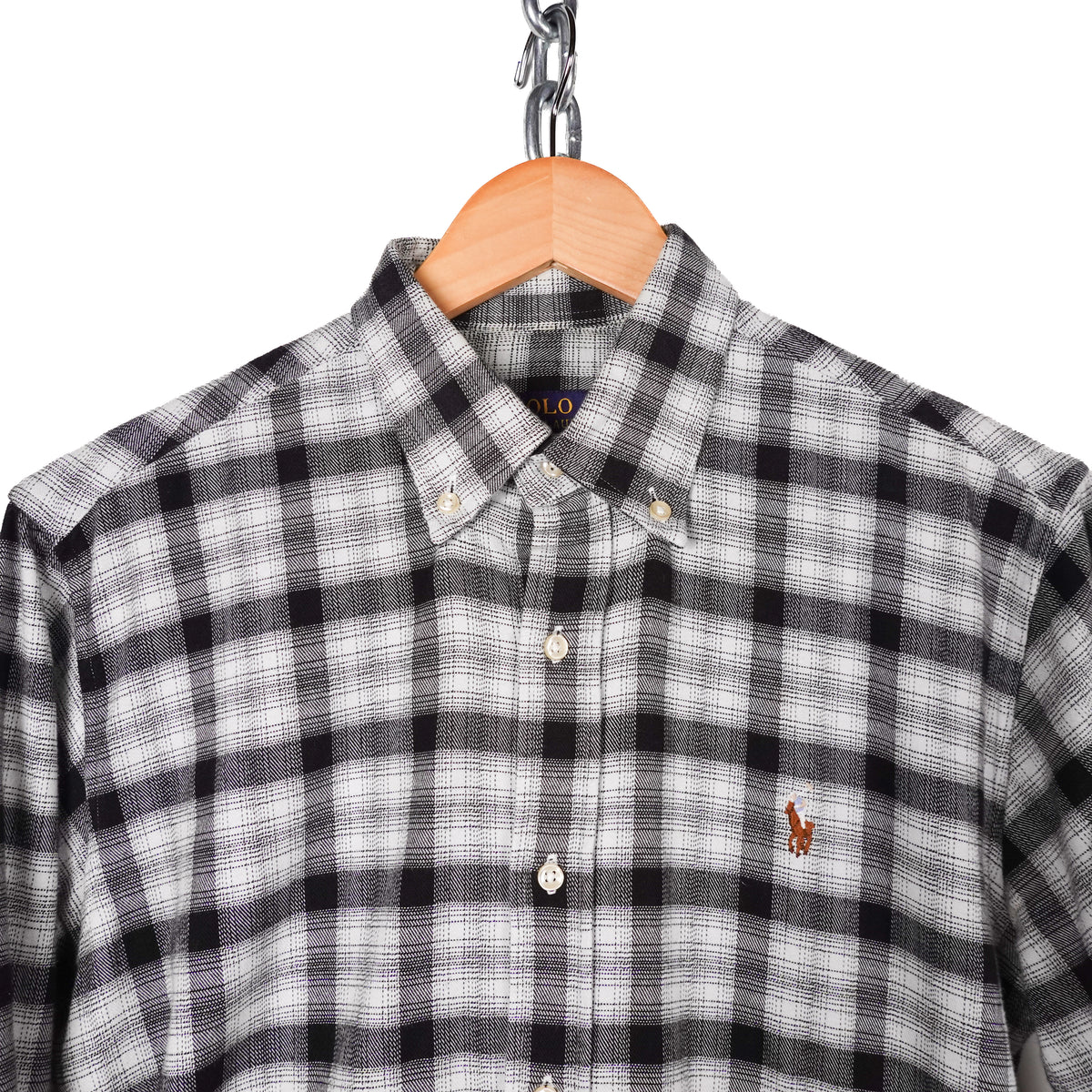 Polo RL Shadow Plaid Button up - Size M