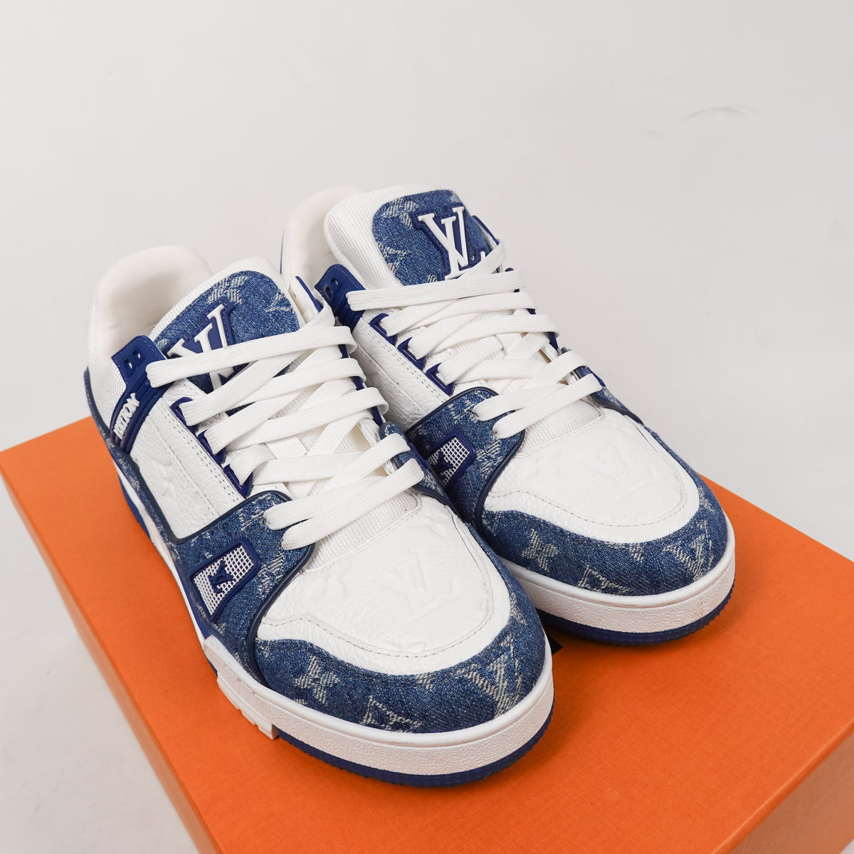 Louis Vuitton LV Trainer Sneaker Blue - Size 38.5