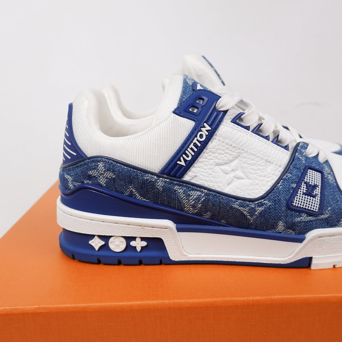 Louis Vuitton LV Trainer Sneaker Blue - Size 38.5
