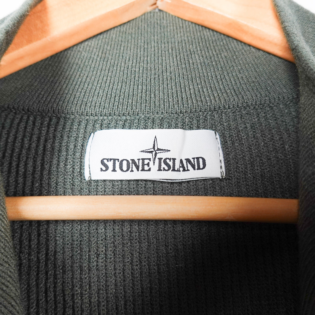 Stone Island Zip Up Knit Sweater - Size XL