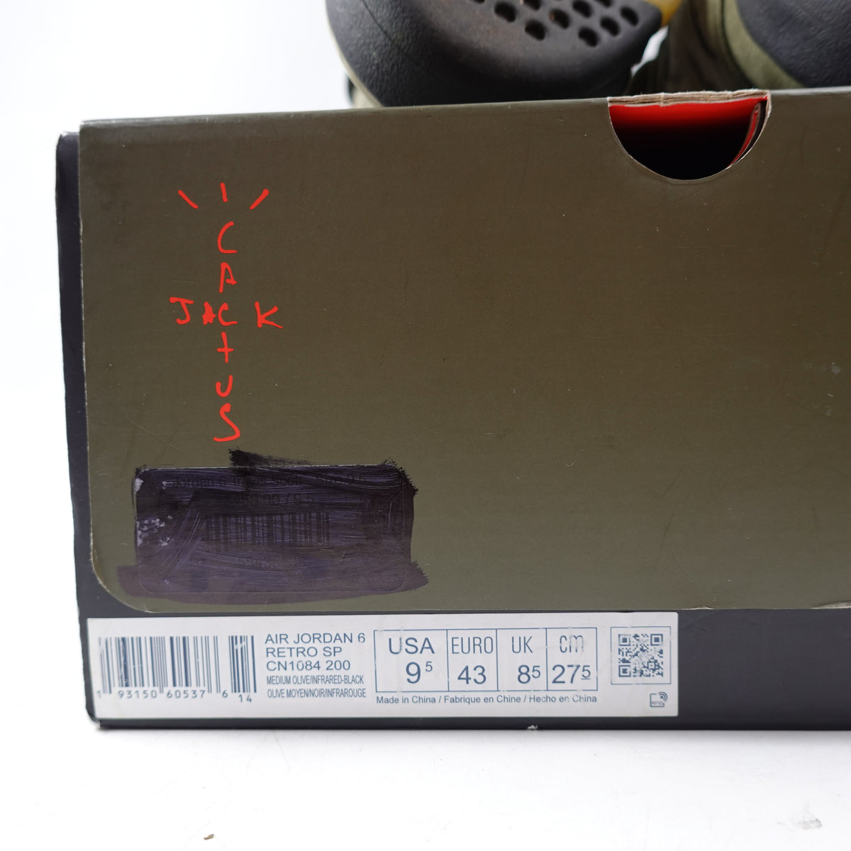 Jordan 6 Travis Scott - Size 9.5