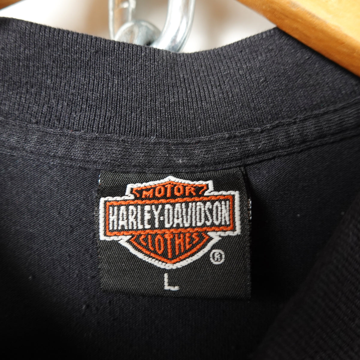 1992 Harley Davidson 3D Emblem Fort Worth Tee - Size L
