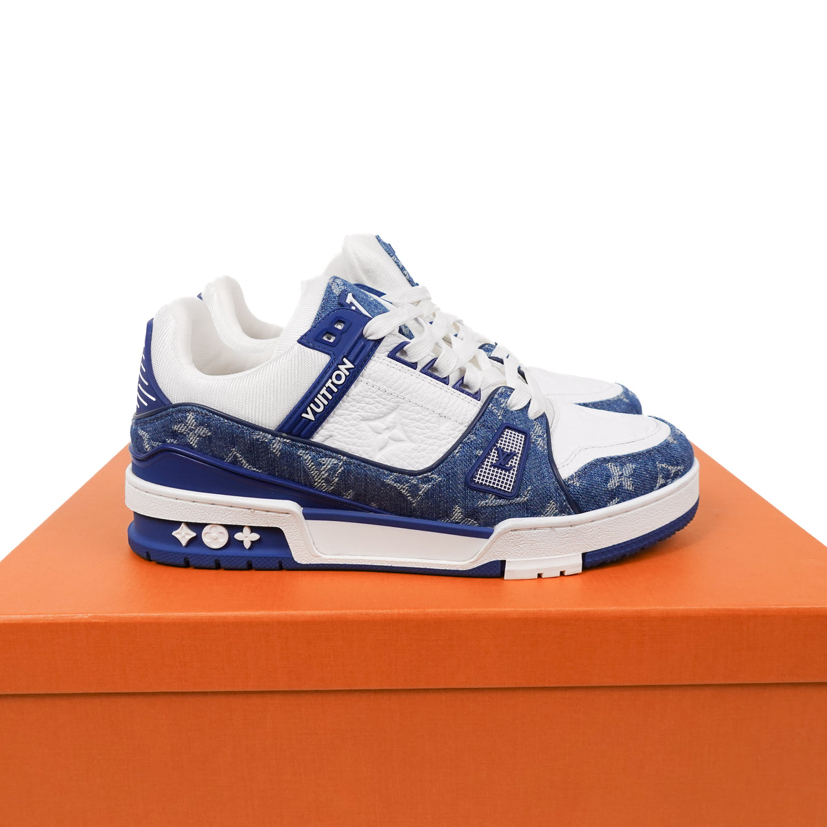 Louis Vuitton LV Trainer Sneaker Blue - Size 38.5
