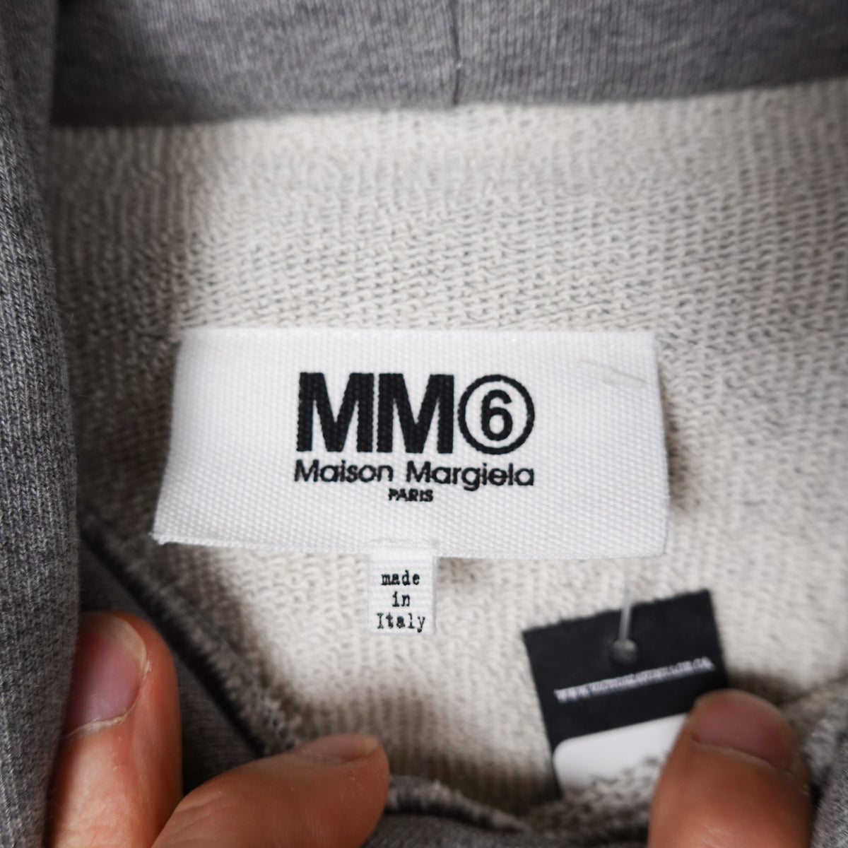 Maison Margiela MM6 Grey Hoodie - Size M