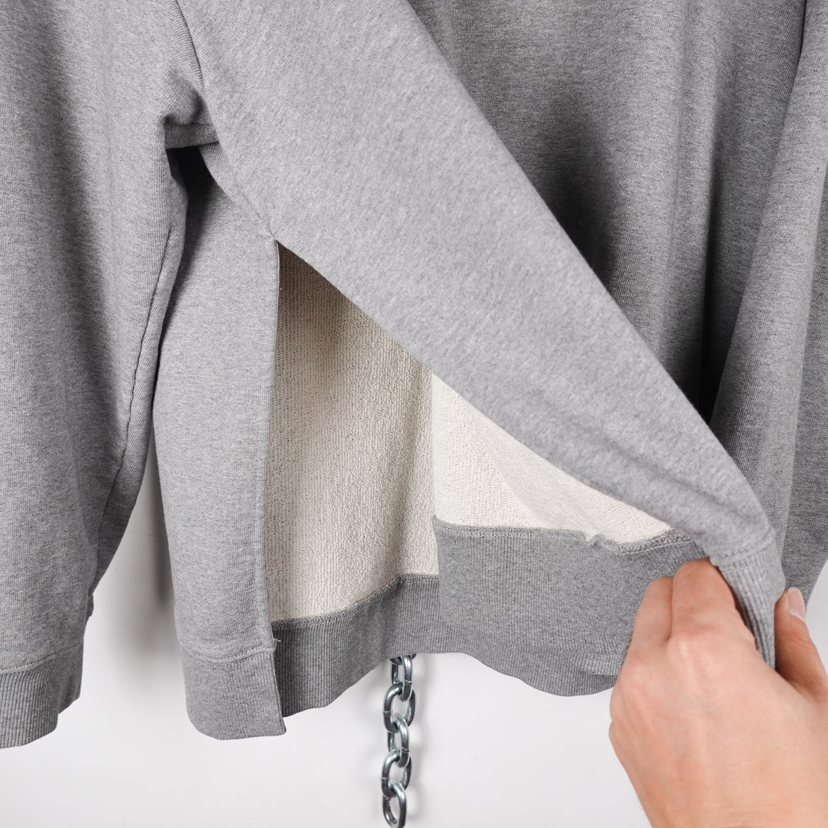 Maison Margiela MM6 Grey Hoodie - Size M