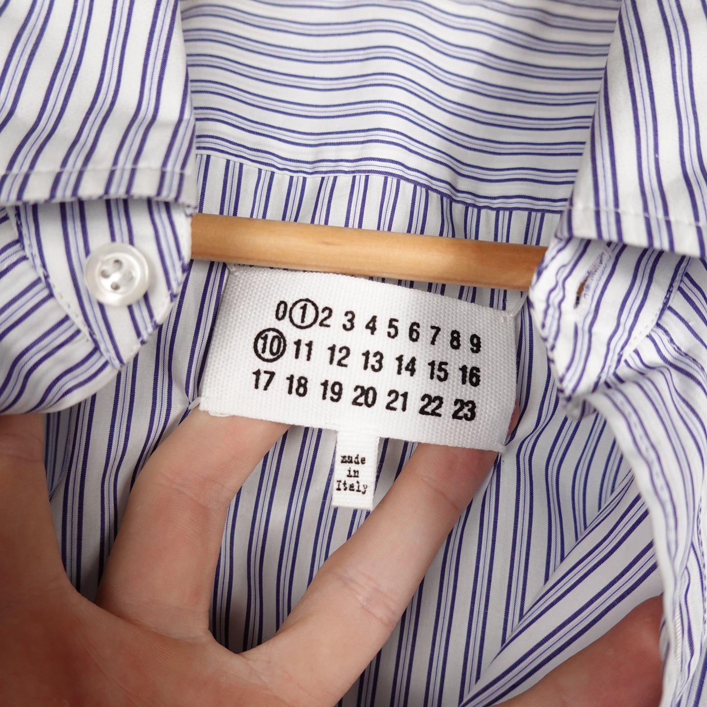 Maison Margiela S/S Pin Striped Button up - Size 41