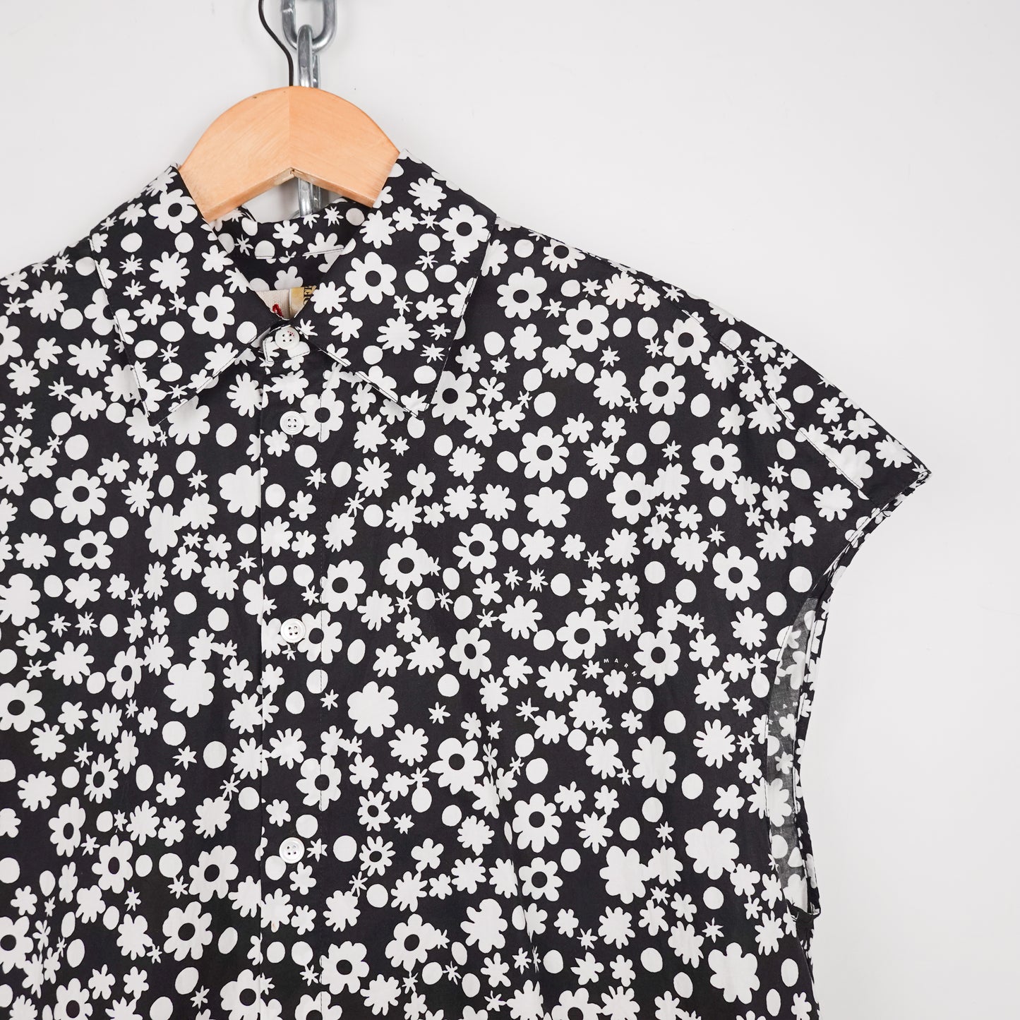Marni Black And White Button Up Shirt Vest - Size L
