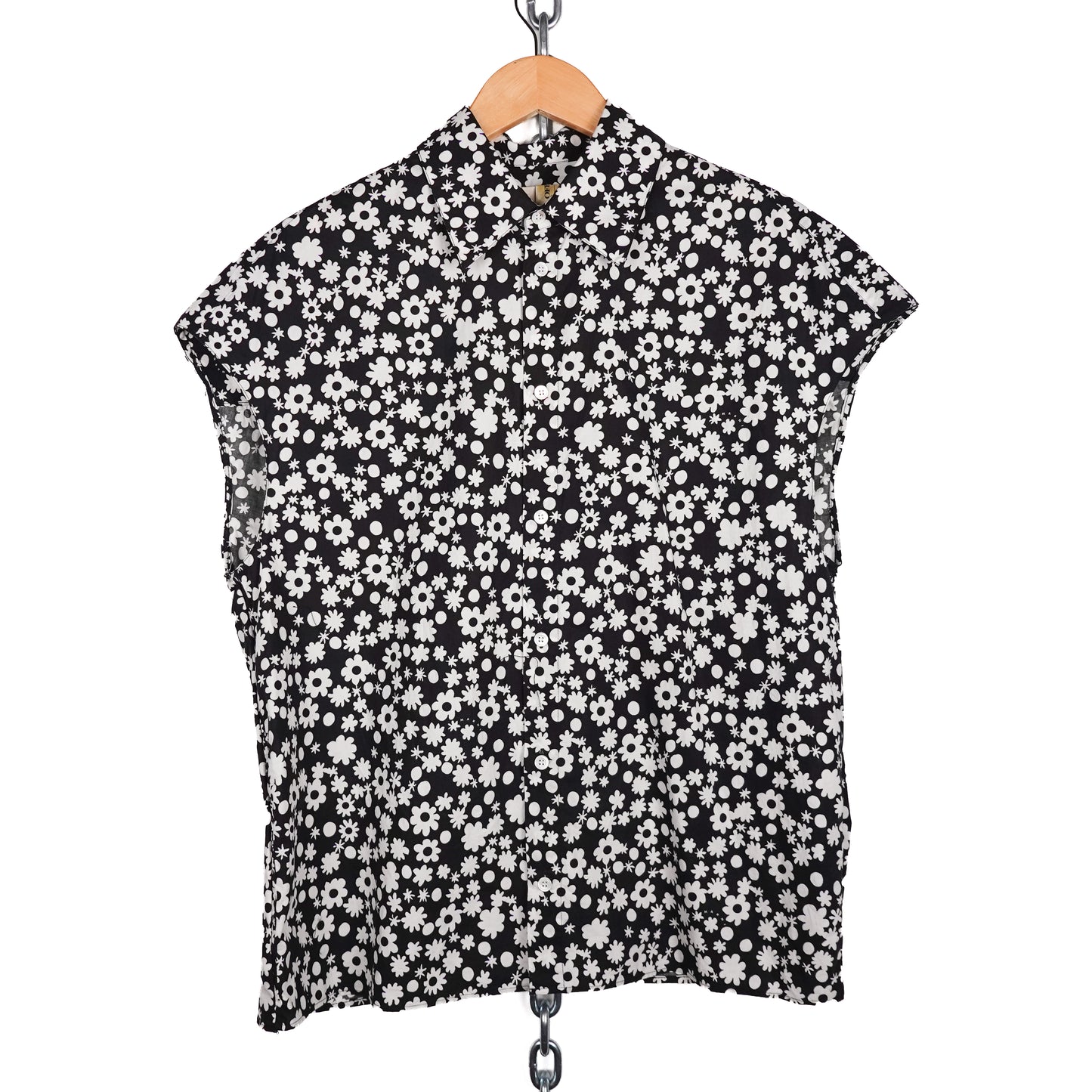 Marni Black And White Button Up Shirt Vest - Size L