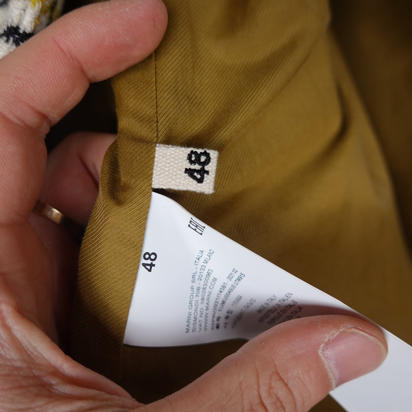 Marni Houndstooth Mac Coat - Size 48