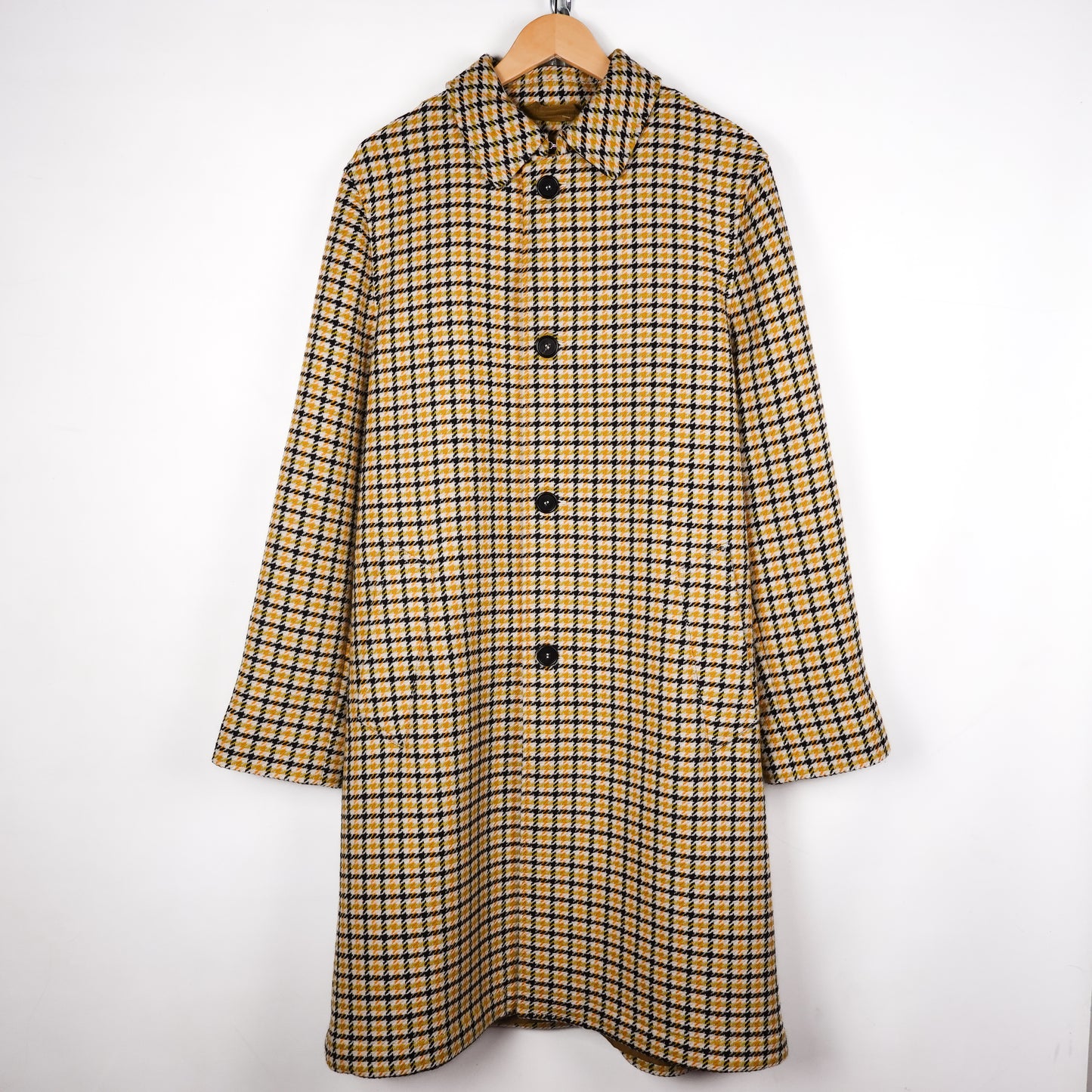 Marni Houndstooth Mac Coat - Size 48