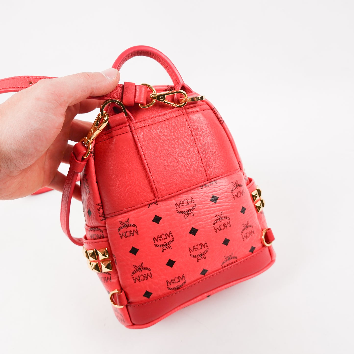 MCM Mini Back Pack - Coral
