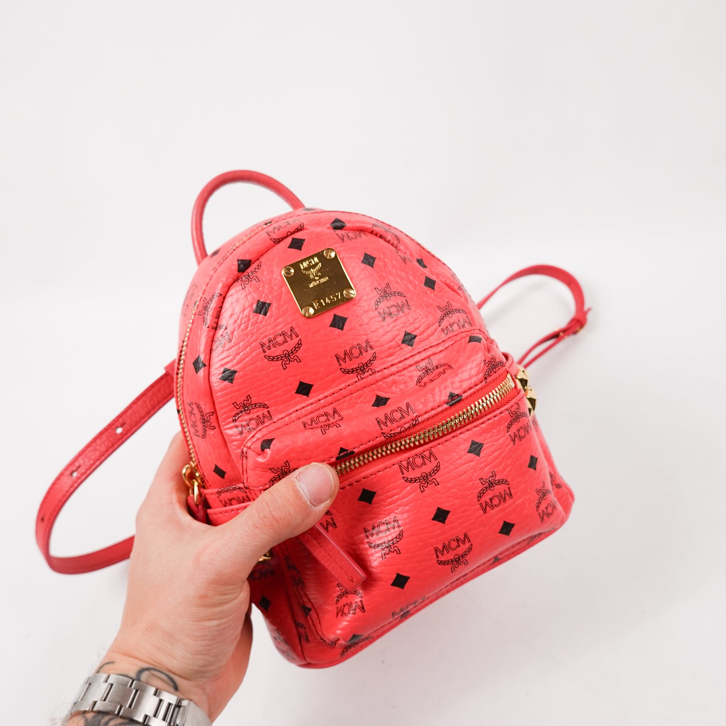 MCM Mini Back Pack - Coral