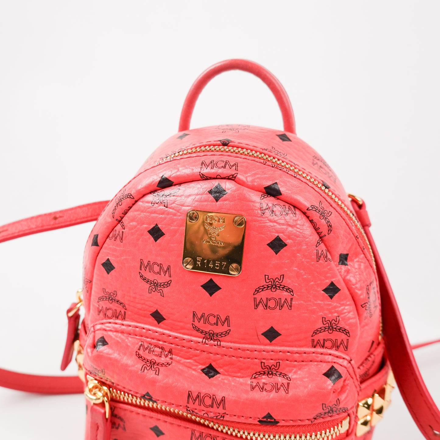 MCM Mini Back Pack - Coral