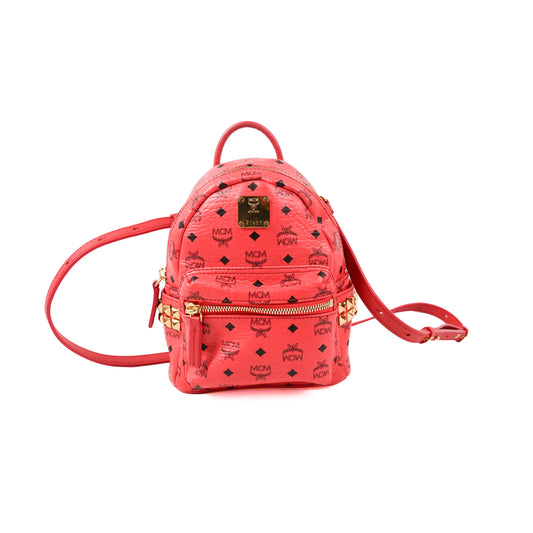 MCM Mini Back Pack - Coral