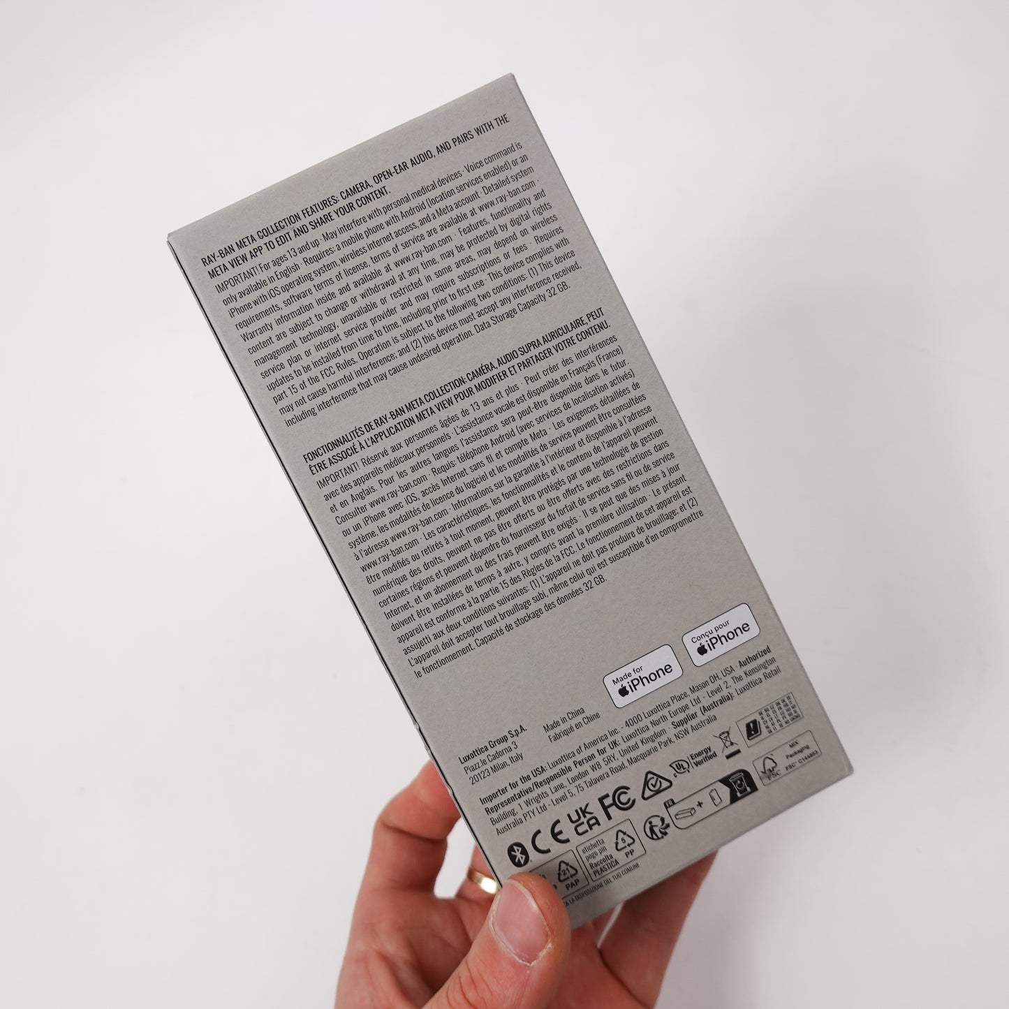 Ray-Ban Meta Wayfarer Limited Edition RW4006 Transparent/Blue