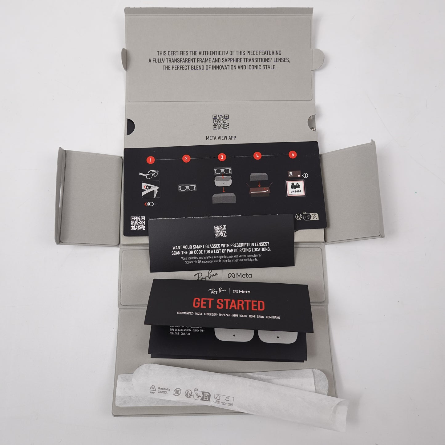 Ray-Ban Meta Wayfarer Limited Edition RW4006 Transparent/Blue