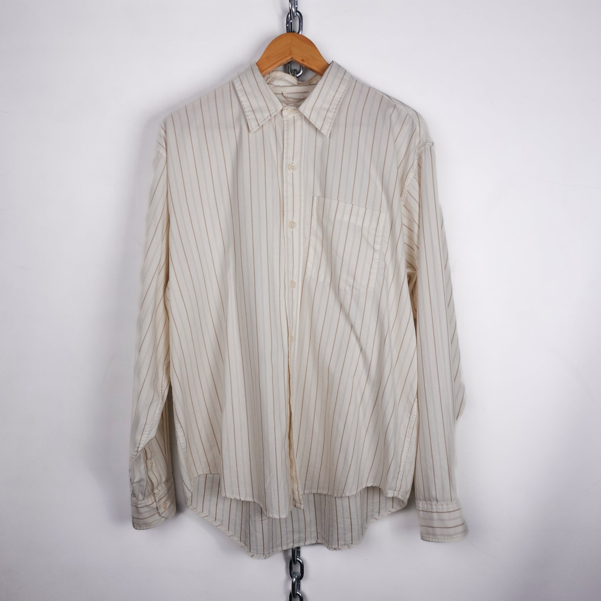 Mfpen Silk Blend Button Up Shirt - Size S Front Photo