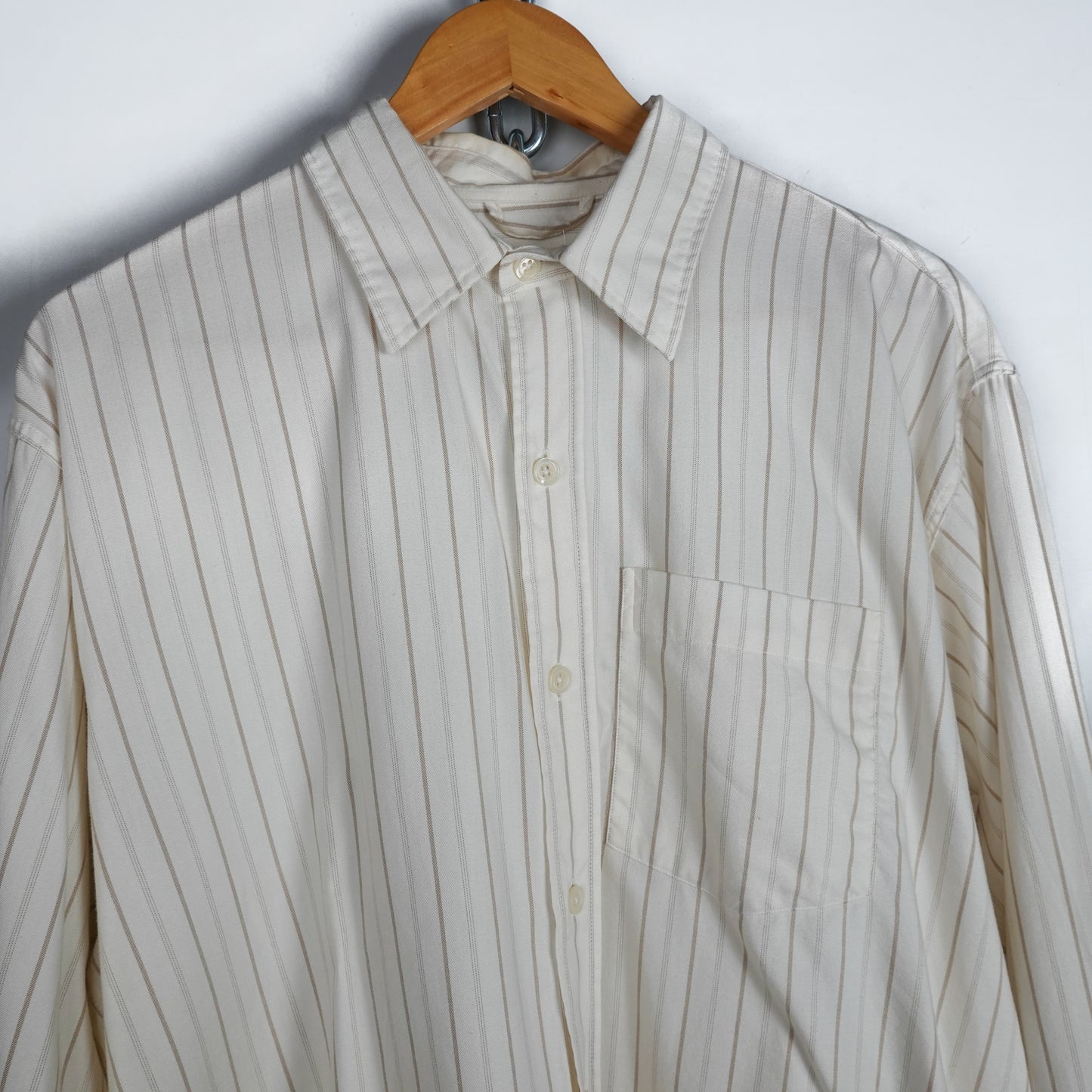 Mfpen Silk Blend Button Up Shirt - Size S Collar Photo