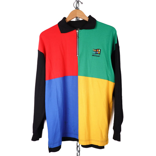 Vintage Microsoft Windows Rugby Shirt - Size L