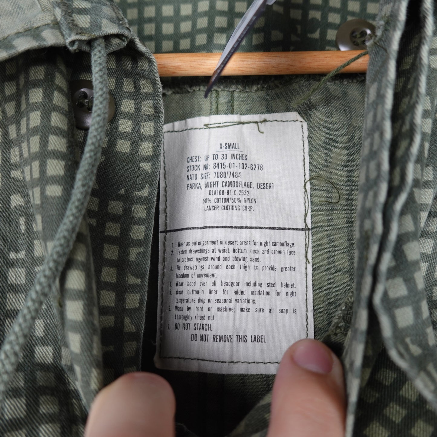 1981 Military Fish Tail Parka - Size M