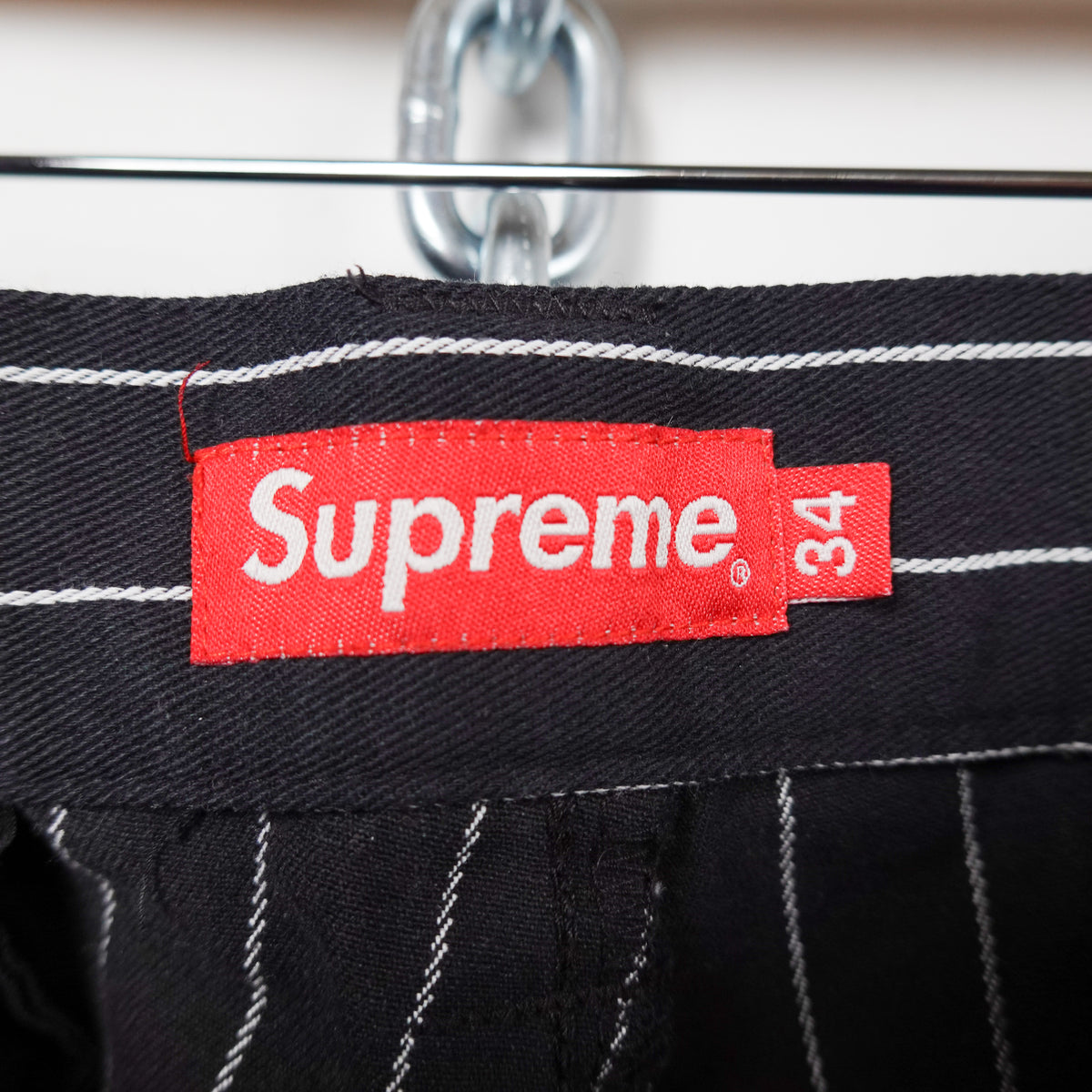 SS21 Supreme Black Striped Shorts - Size 34