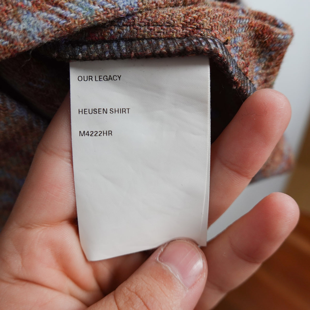 Our Legacy Heusen Wool Shirt - Size 50