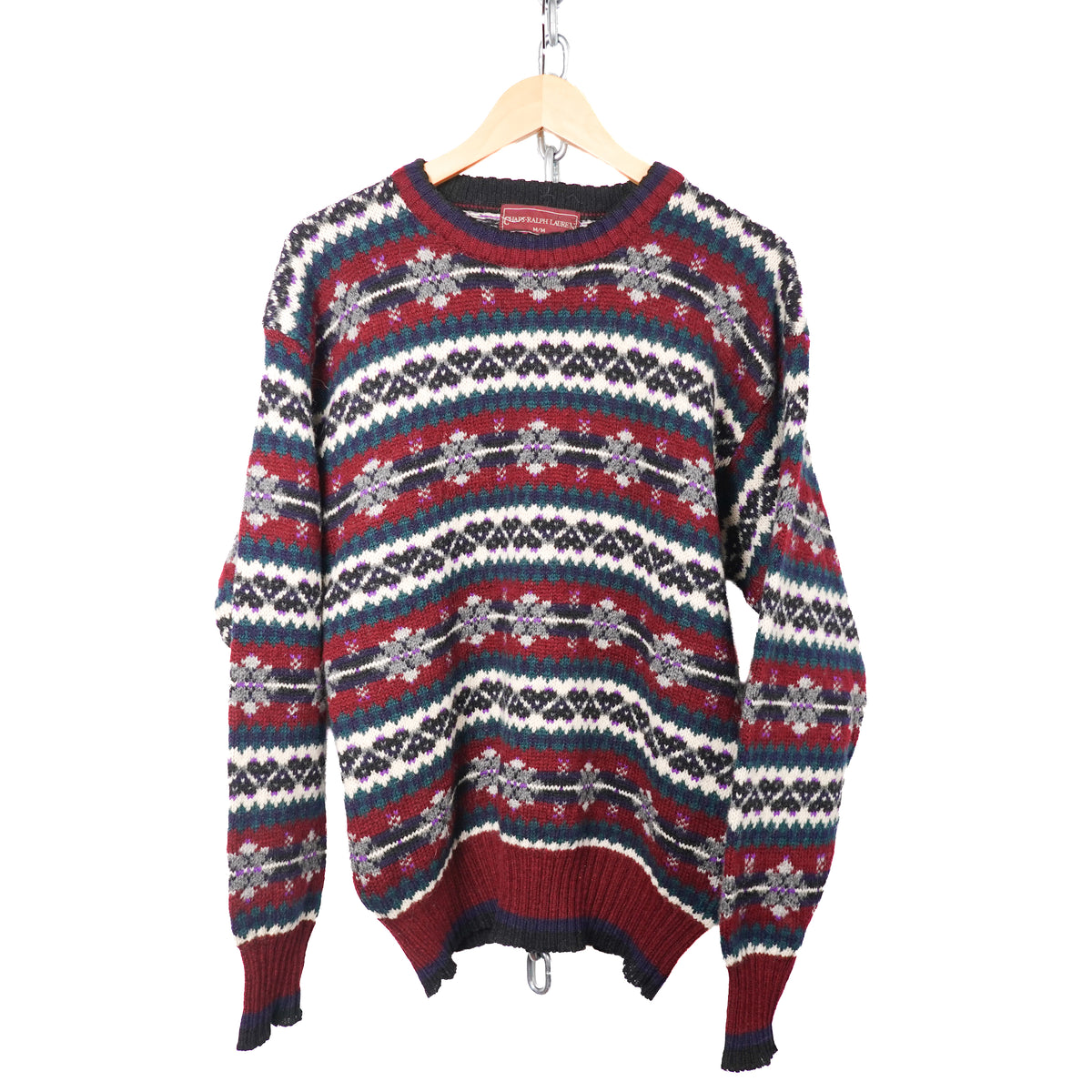 1990s Chaps RL Wool Knit - Size M