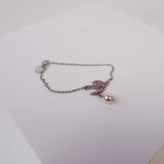 Miu Miu Swallow Pearl Bracelet