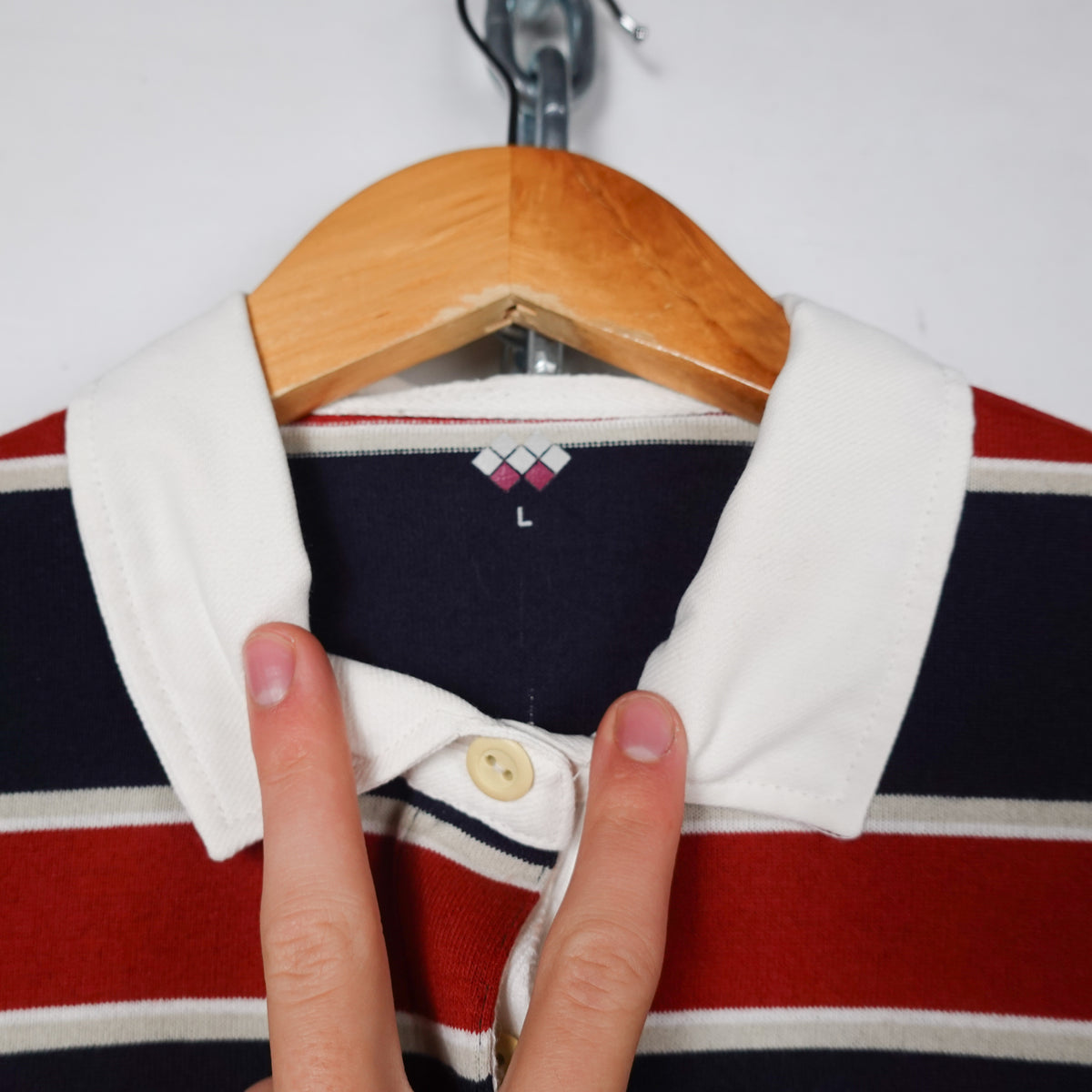 Mont-Bell Striped Rugby Polo - Size S