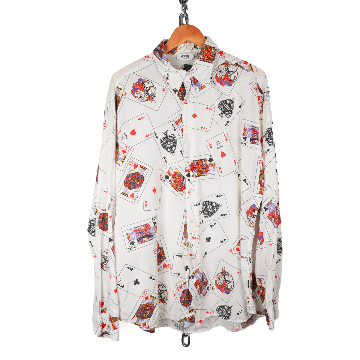 Moschino Card Button up - Size XXL